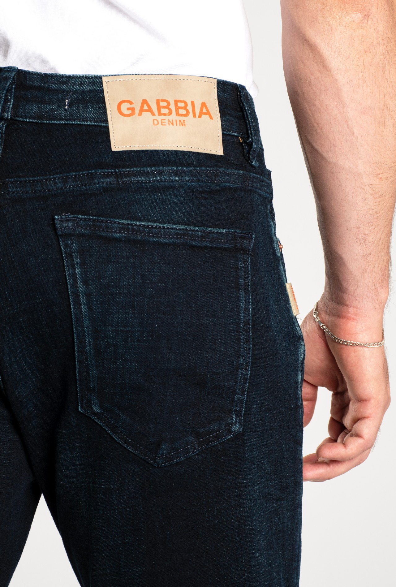 0020 Süper Slim Fit Lacivert Yıkamalı Erkek Jeans - GABBIA DENIM